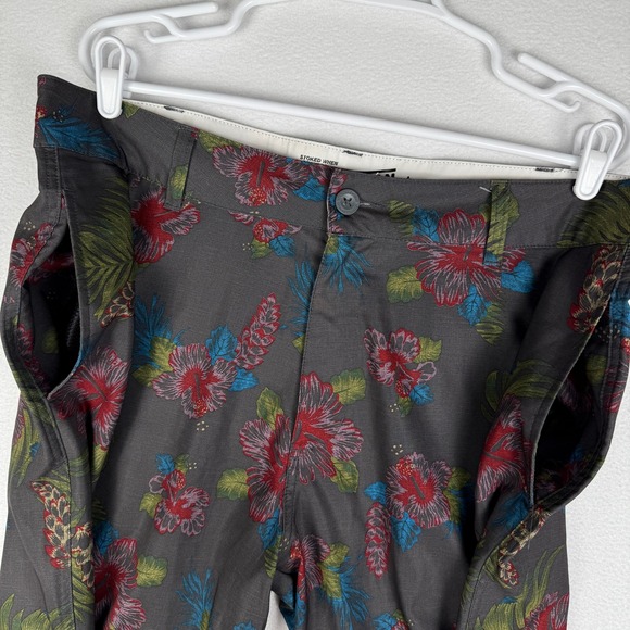 Vans Vanphibian Hybrid Shorts Mens 36 Floral Chino Beach Surf Skater - Picture 4 of 11